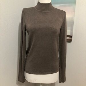 T Tahari Taupe Knit Sweater